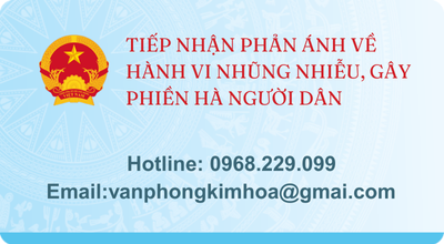 TIẾP NHẬN PHẢN ÁNH VỀ HÀNH VI NHŨNG NHIỄU, GÂY PHIỀN HÀ NGƯỜI DÂN