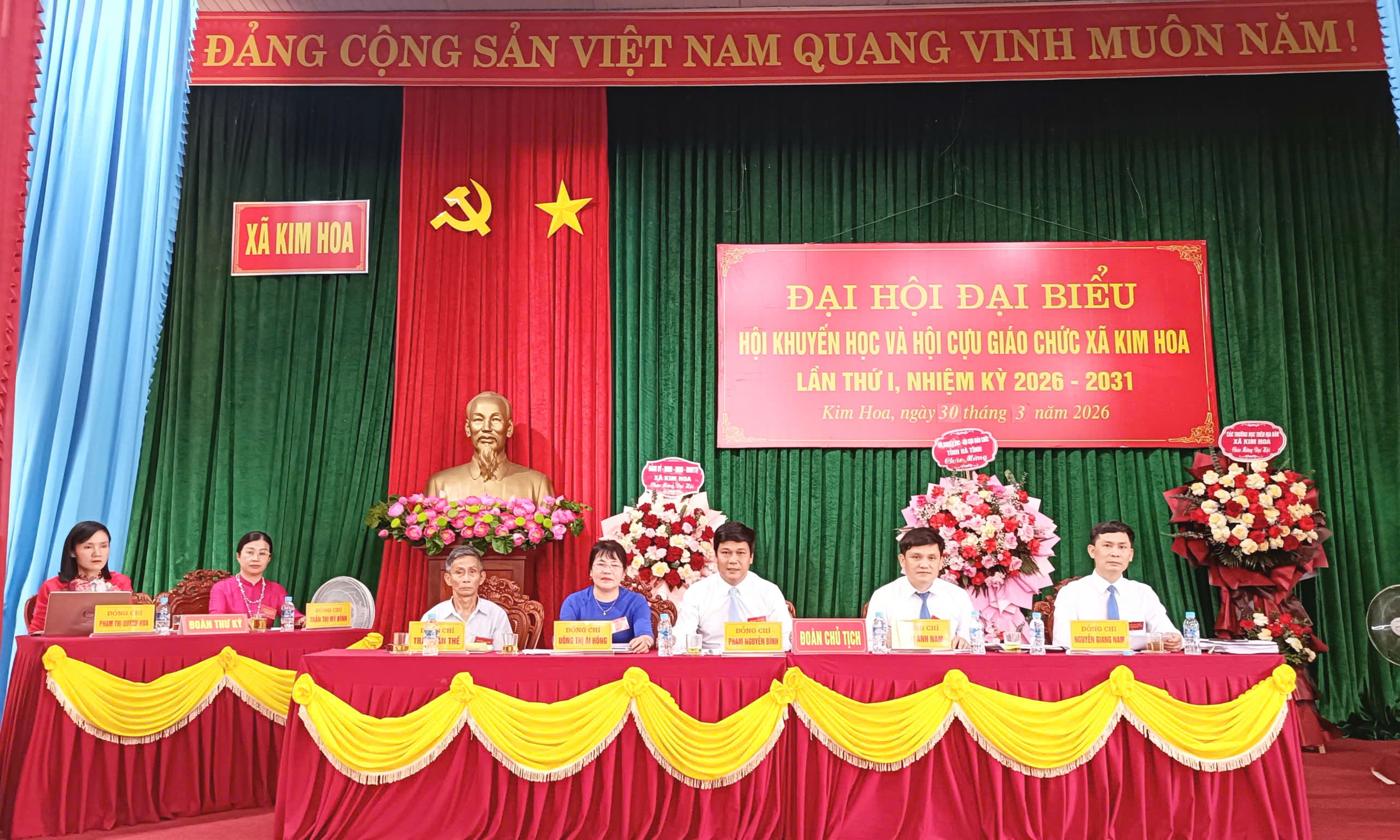 Đại hội Hội khuyến học và Hội Cựu giáo chức xã Kim Hoa thành công tốt đẹp