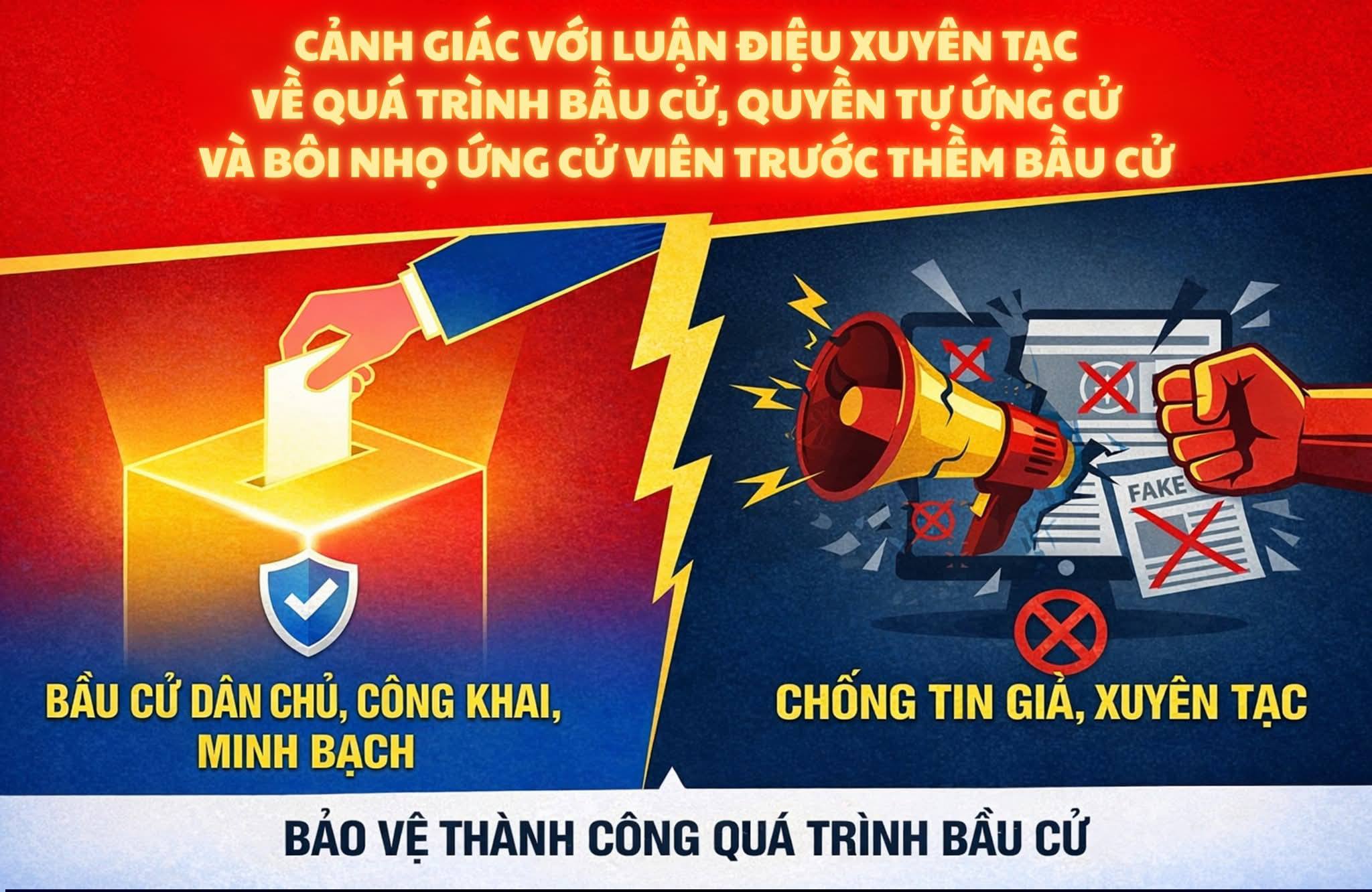 Cảnh giác với những thủ đoạn chống phá cuộc bầu cử