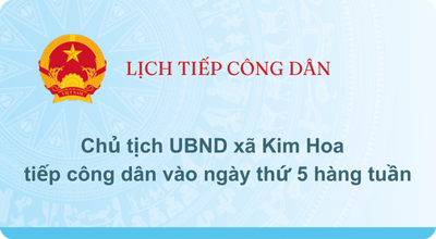 LỊCH TIẾP CÔNG DÂN