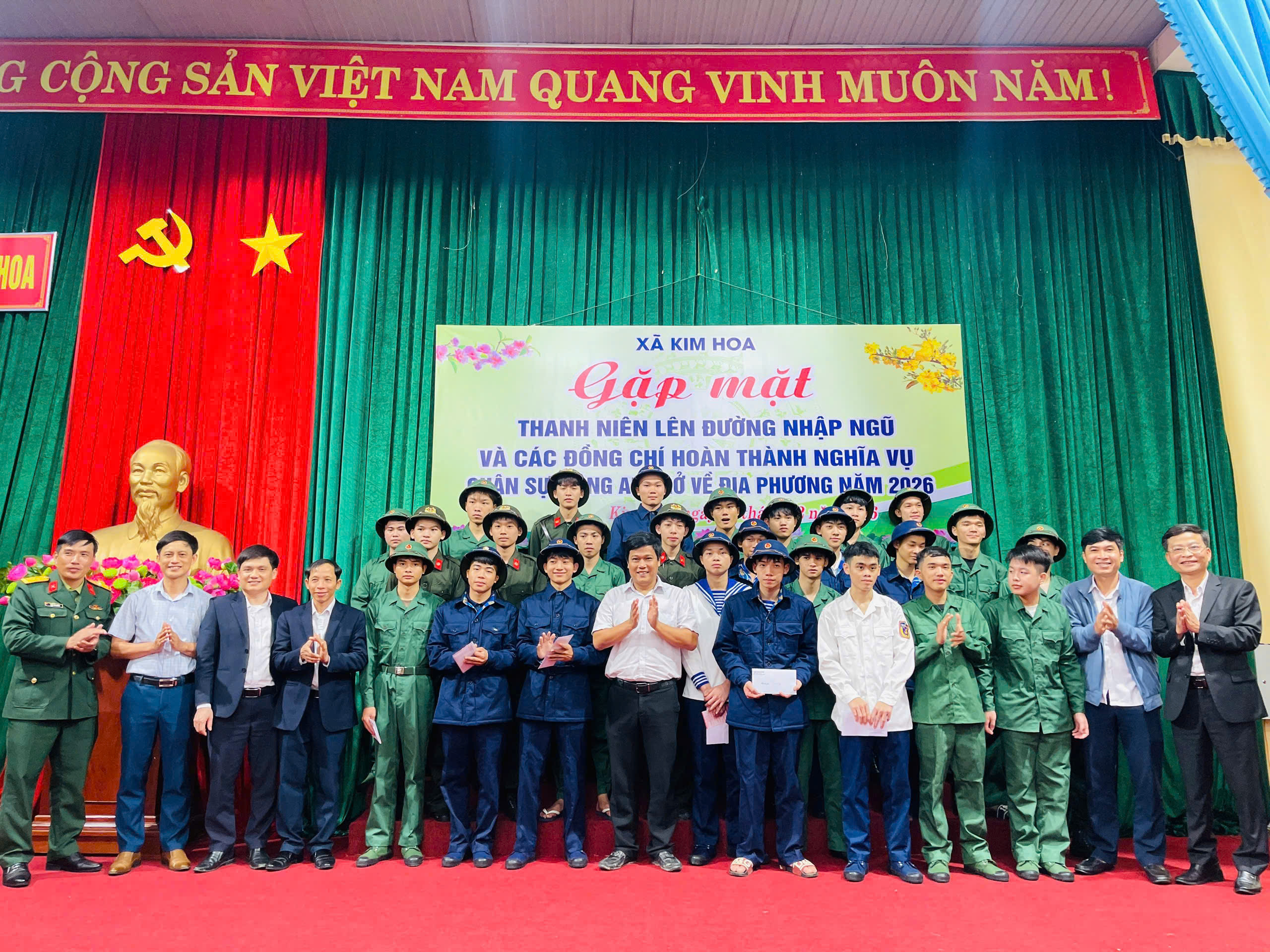 Gặp mặt thanh niên lên đường nhập ngũ năm 2026