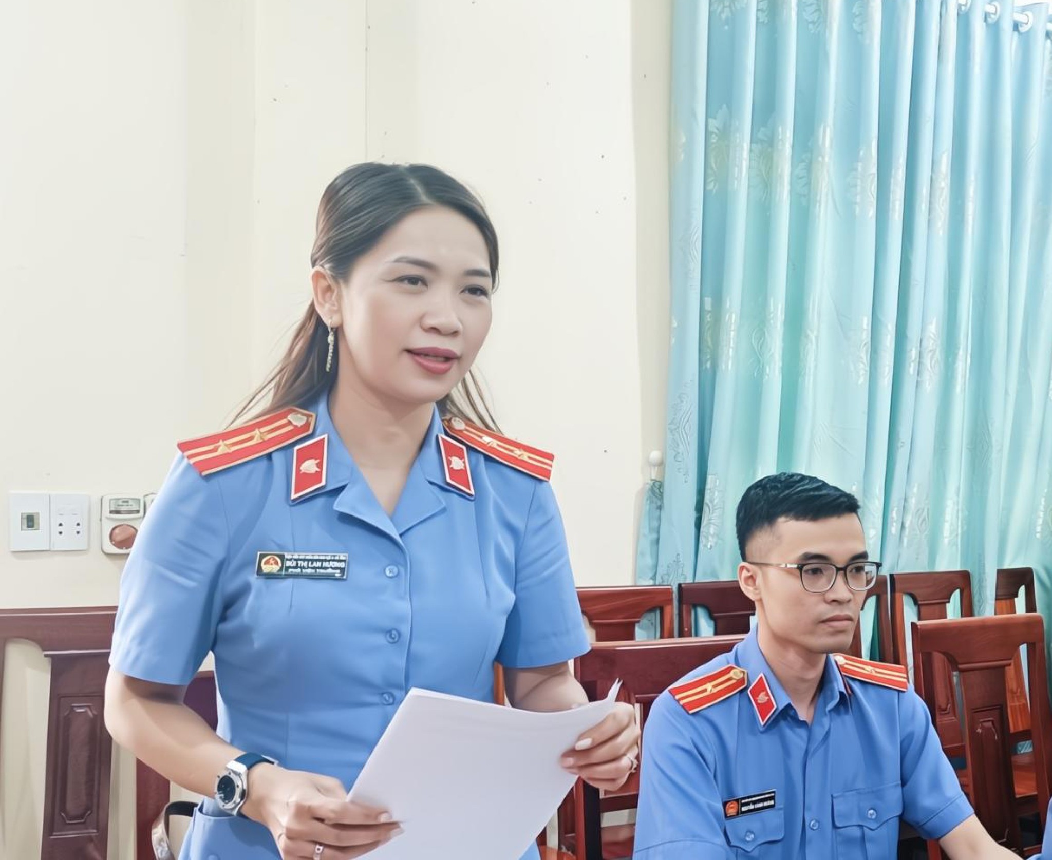 VKSND khu vực 5: Kiểm sát trực tiếp việc thực hiện kiến nghị năm 2025 tại UBND xã Kim Hoa