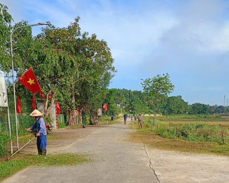 Xã Kim Hoa chỉnh trang các khu dân cư NTM