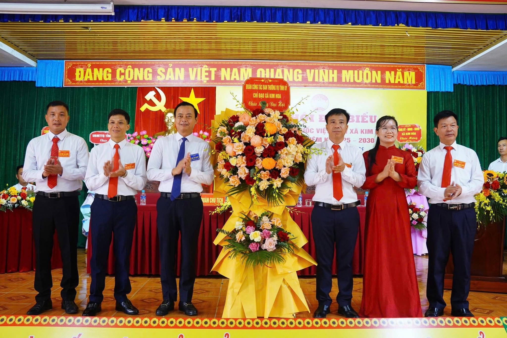 Đại hội MTTQ xã Kim Hoa lần thứ I: Xác định 11 chỉ tiêu trọng tâm, 6 chương trình hành động cụ thể