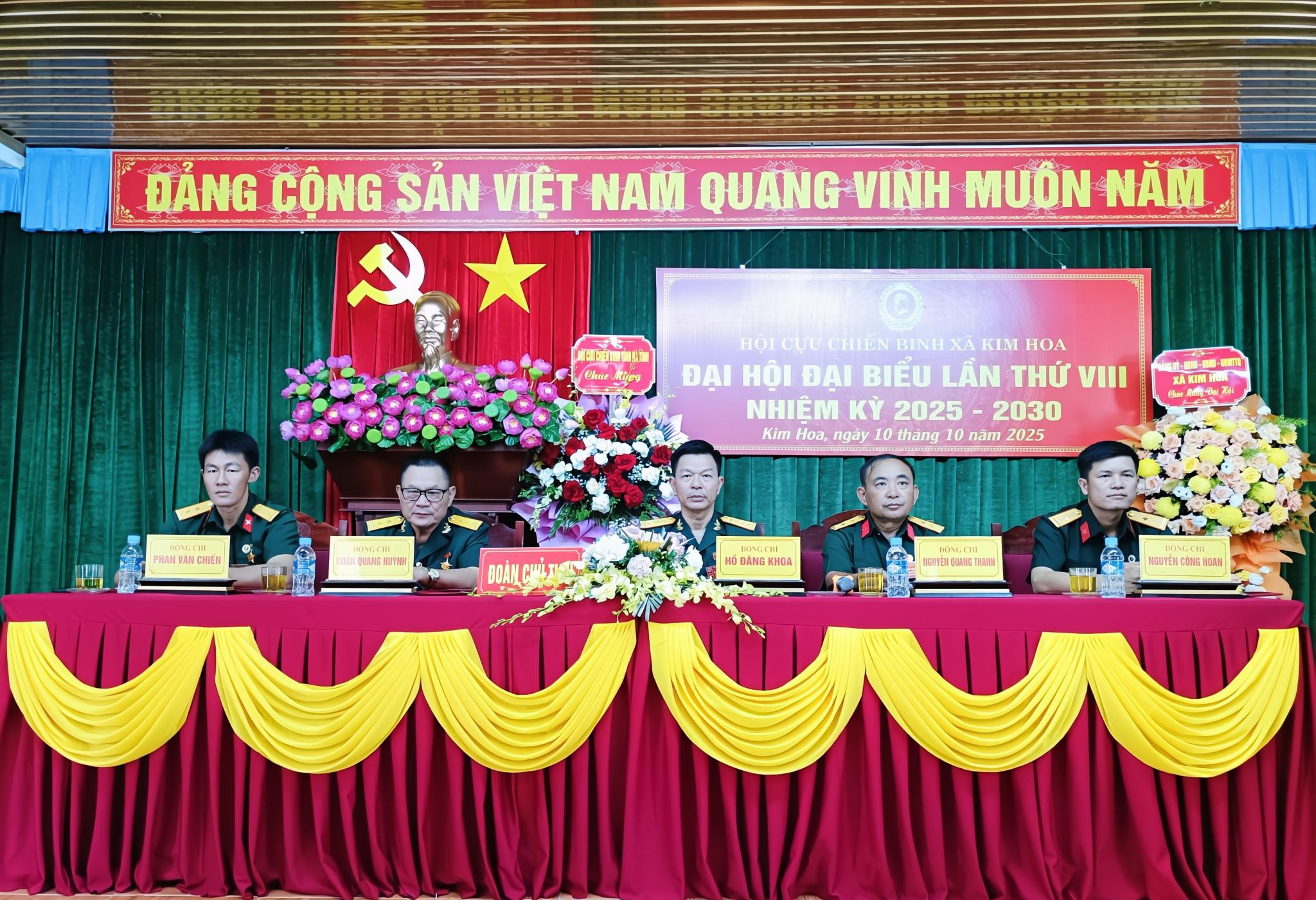 Đại hội đại biểu Hội CCB xã Kim Hoa lần thứ VIII, nhiệm kỳ 2025 - 2030