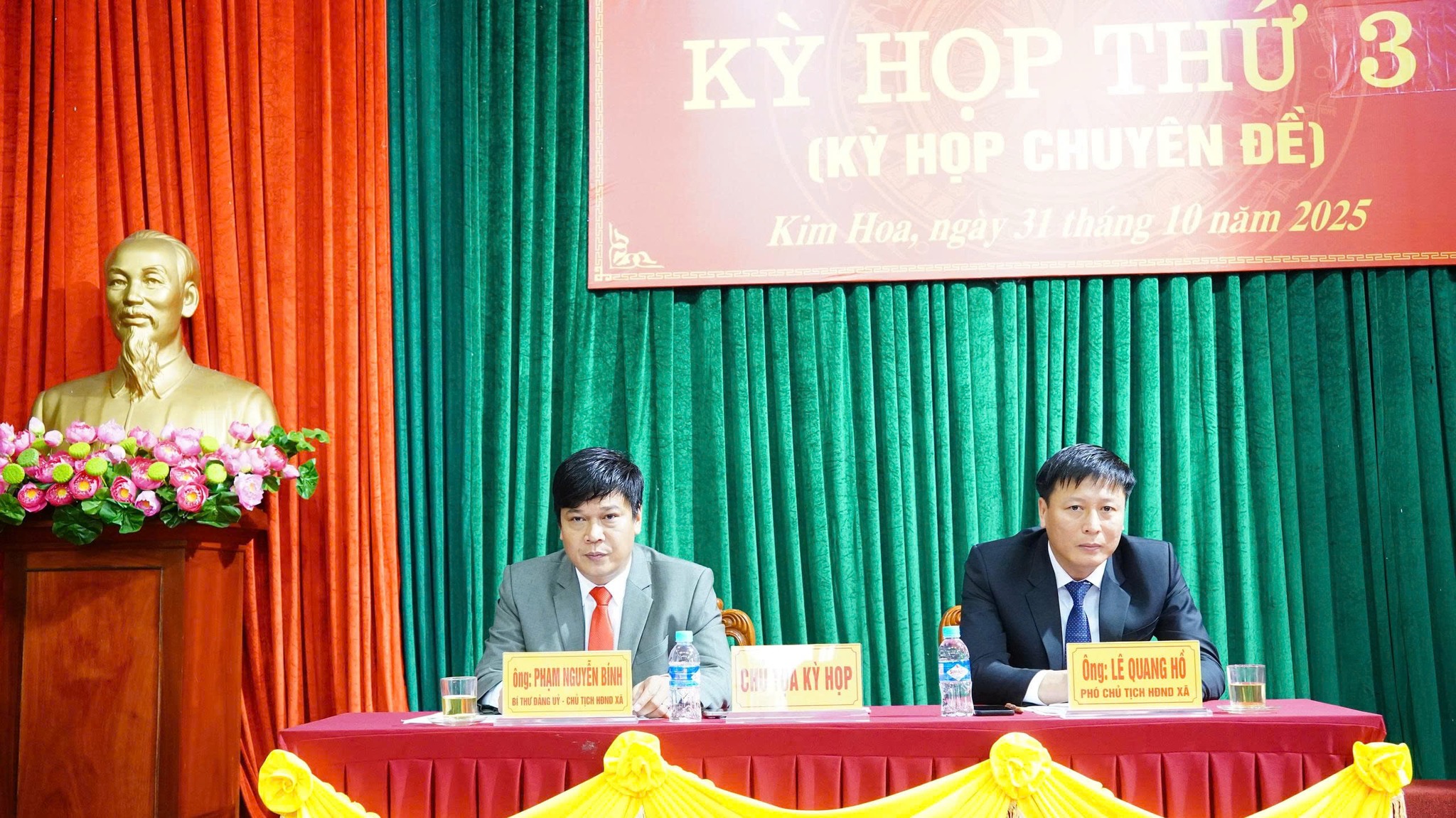 HĐND xã Kim Hoa kỳ họp thứ 3 - kỳ họp chuyên đề năm 2025