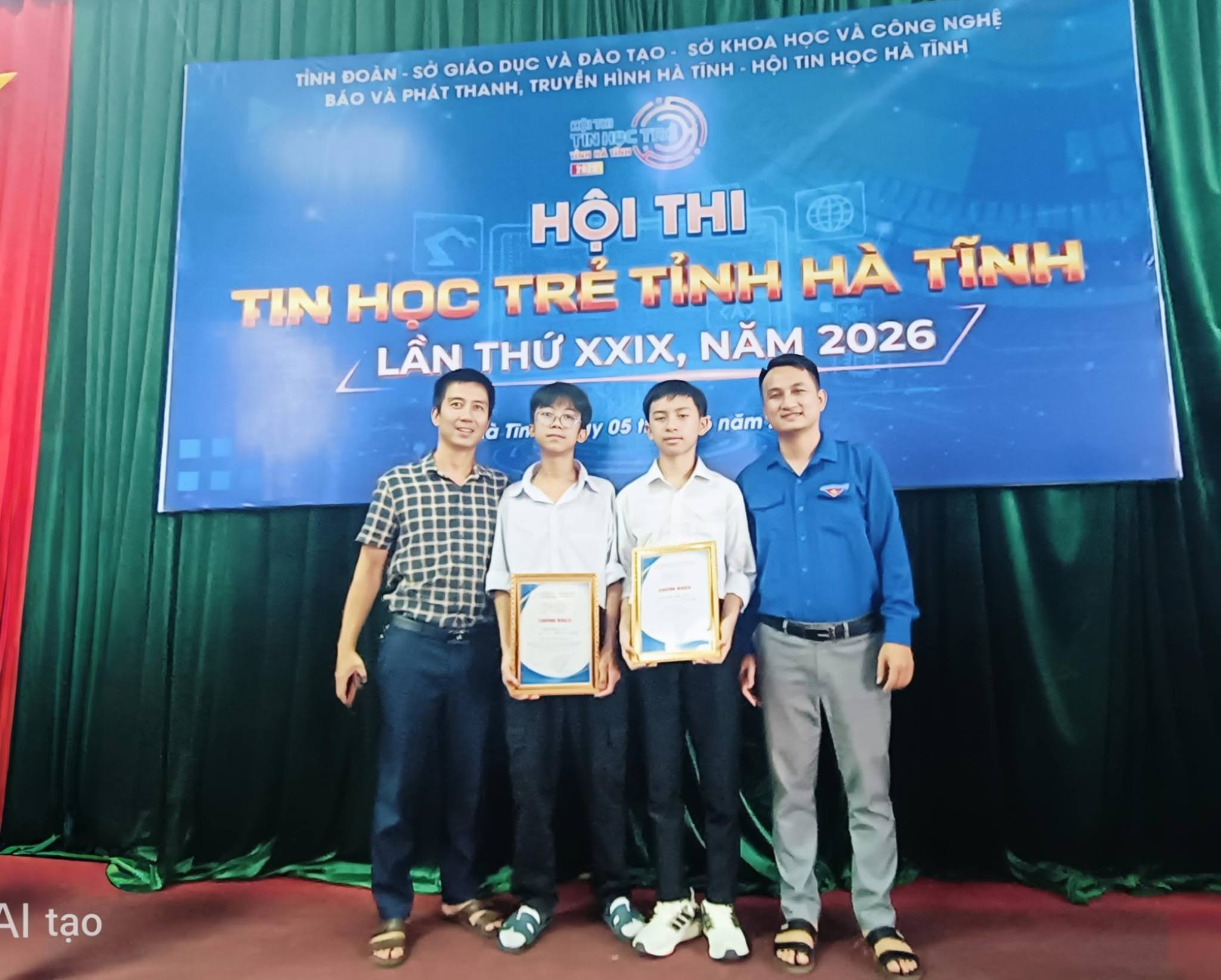 Học sinh xã Kim Hoa đạt giải Nhì và giải khuyến khích Hội thi Tin học trẻ tỉnh Hà Tĩnh lần thứ 29