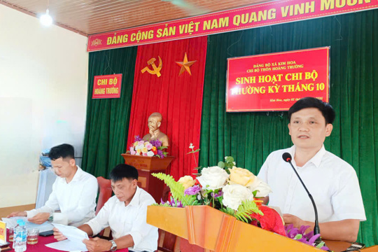 Sinh hoạt chi bộ điểm học tập kinh nghiệm nâng cao chất lượng sinh hoạt