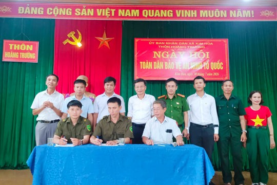 Thôn Hoàng Trường: Ngày hội toàn dân bảo vệ an ninh Tổ quốc