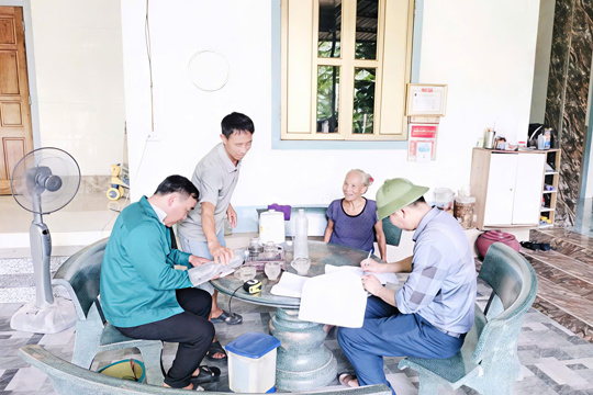 Xã Kim Hoa tập trung giải phóng mặt bằng dự án đường ĐH 63