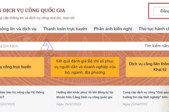 Hướng dẫn các bước trích lục hộ tịch online
