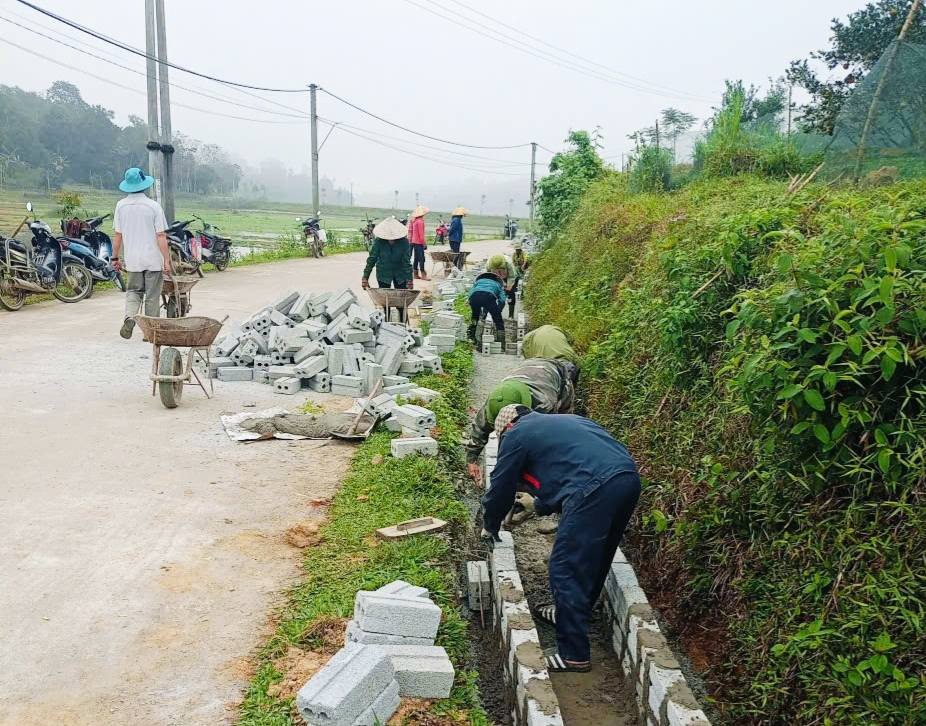 Xã Kim Hoa chỉnh trang Khu dân cư đón chào năm mới  