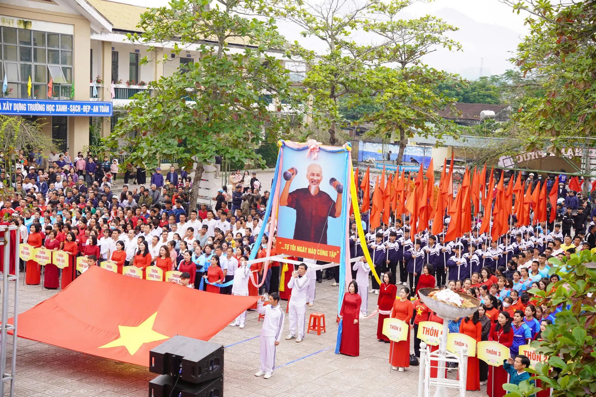 Xã Kim Hoa: Đại hội Thể dục thể thao lần thứ I năm 2025 