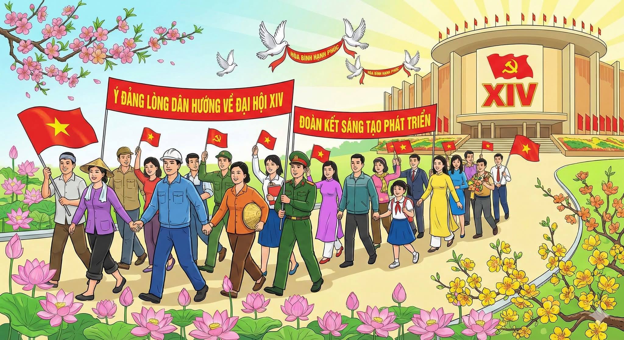 Ý Đảng - Lòng dân: Sức mạnh hội tụ khát vọng vươn mình chào đón Đại hội XIV của Đảng 